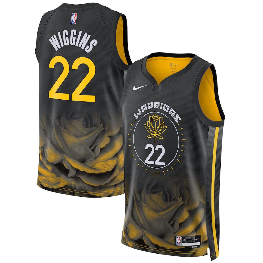 Men Golden State Warriors 22 Jordan Poole Nike Black City Edition 2022-23 Swingman NBA Jersey